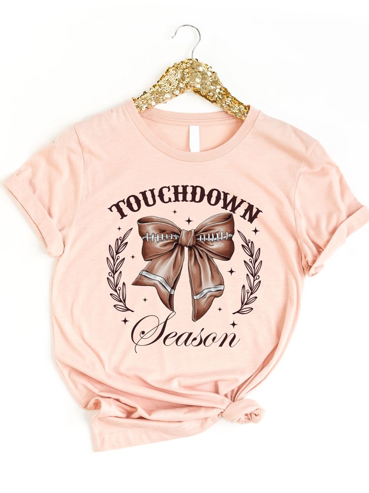 Touchdown Season Coquette Graphic Tee