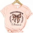  Touchdown Season Coquette Graphic Tee