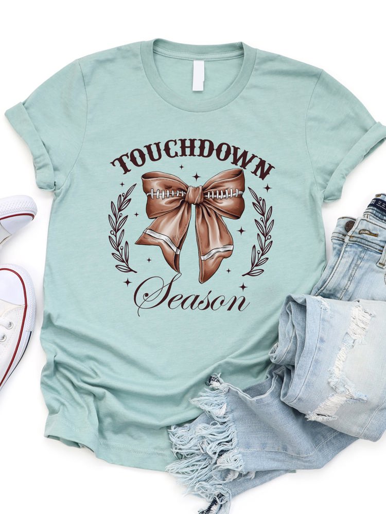 Touchdown Season Coquette Graphic Tee