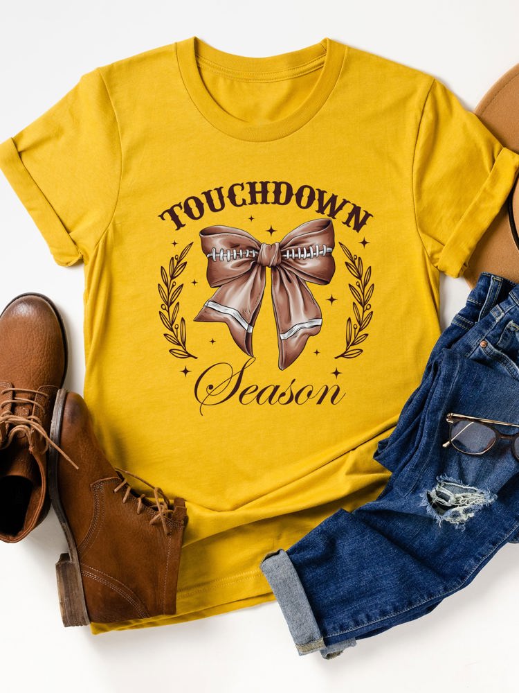 Touchdown Season Coquette Graphic Tee