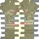 Small Olive Just A Teacher Who Loves Christmas Graphic Tee