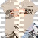 Small Tan Weekends Coffee & Football Graphic Tee