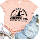 Small Peach Witches Brew Coffee Co. Graphic Tee