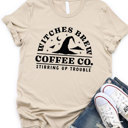 Small Tan Witches Brew Coffee Co. Graphic Tee