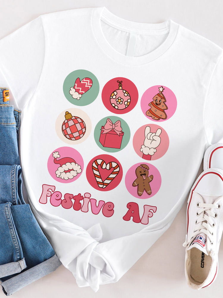 Christmas Icon Festive AF Graphic Tee