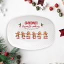  Grandmas Favorite Cookies Plate | Gift for Nana | Grandma Gift | Family Names