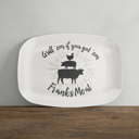  Custom Father's Day Gift - Grill Master Personalized Platter - Meat Plate Personalized Grill Plate