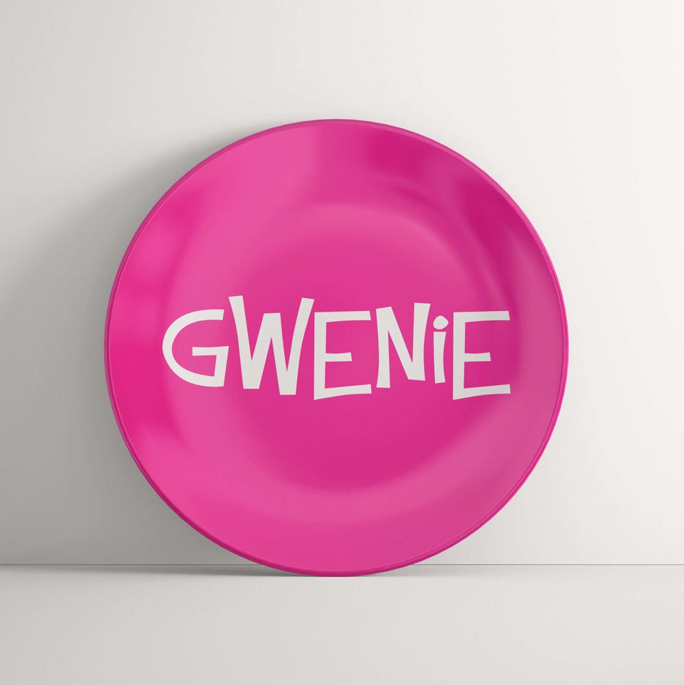 Personalized Plate - Pink - Birthday Plate