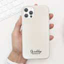  Beige Name Personalized Cell Phone Case | Modern Custom Phone Case | Minimalist Design