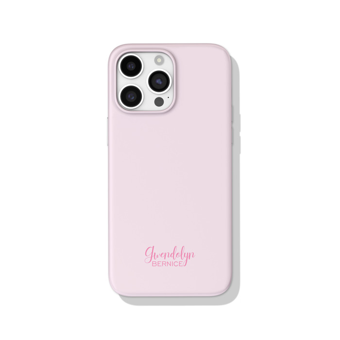 Pink Name Personalized Cell Phone Case | Modern Custom Phone Case | Minimalist Design