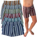 M 6 Pack: Assorted Boy's Multi-Item Pack Of Cotton Striped Print Boxer Shorts