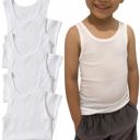 XS 3 Pack: White Boy's Multi-Item Pack of White Cotton Blend Tank Top Undershirts