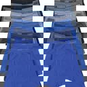 Large 6 Pack: Assorted Men's Multi-Item Pack of Solid Colored Cotton Blend Boxer Briefs