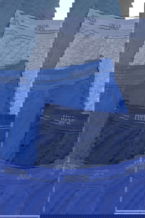 Men's Multi-Item Pack of Solid Colored Cotton Blend Boxer Briefs