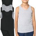  Boy's Multi-Item Pack of Basic Cotton Tank Top Undershirts