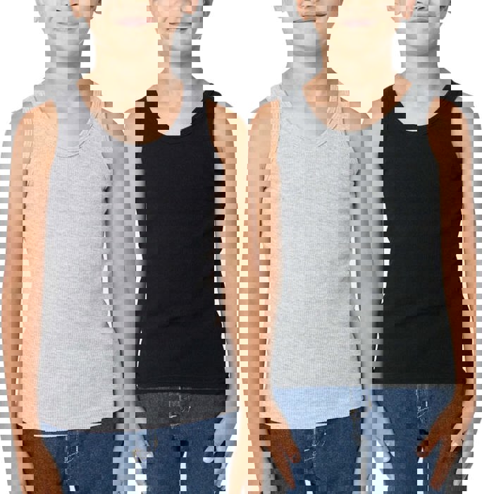 Boy's Multi-Item Pack of Basic Cotton Tank Top Undershirts