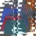6 Pack: Assorted Large Men's Multi-Pack of Loose Fit Tartan Plaid Boxer Shorts w/Button Fly