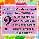 M 12 Pack: Randomly Assorted Girls' Pack of 6 Random Assorted Print Cotton Bikini Panties