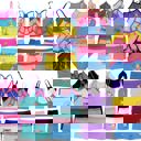 12 Piece: Cami Top & Matching Bottom L Girl's 12 Piece set of 6 Matching Racerback or Cami Tops and Bottoms