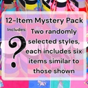 M 12 Pack: Cami Bras Girls' Multi-Item Pack of Random Print Racerback or Cami Training Bras Tops