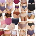 Medium 6 Pack: Briefs Women's Multi-Item Pack of Randomly Assorted Print Panties - Bikinis, Briefs, or Thongs