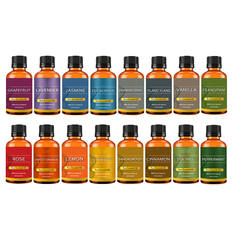 16-Piece: Aromatherapy 100% Pure Therapeutic High Grade Essential Oils