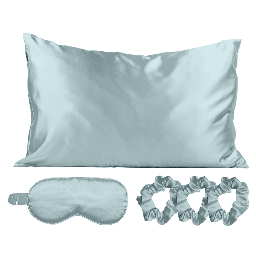 5-Piece: Silky Satin Cozy Sleep Set For Peaceful Sleep And Healthy Skin