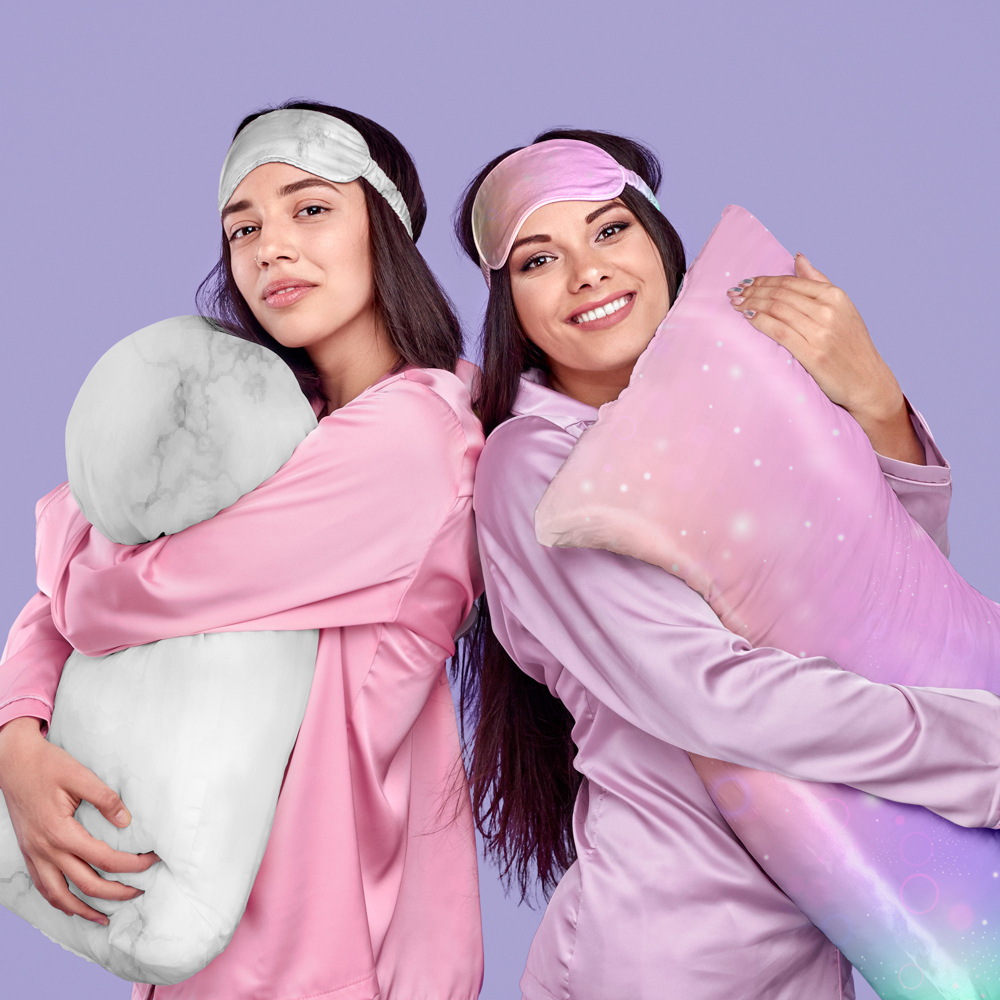 5-Piece: Silky Satin Cozy Sleep Set For Peaceful Sleep And Healthy Skin