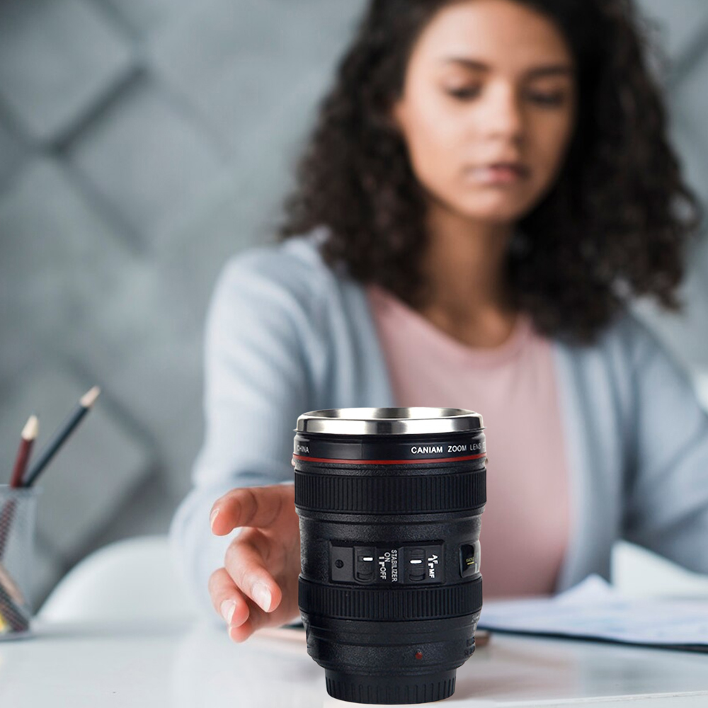 3-Pack: Mini Camera Lens Shot Glass Coffee Mug