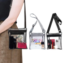  2-Pack: Stadium Approved Clear Crossbody Bag Purse with Adjustable Strap For Men and Women