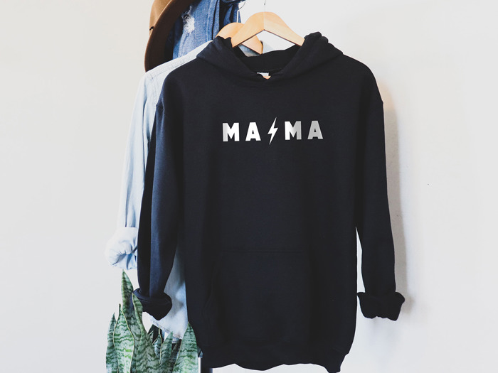 Mama Lightning Bolt Hoodie