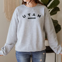 Small Sport Grey  United States Name & Slogan Sweatshirt