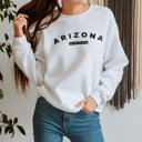 Small White  United States Name & Slogan Sweatshirt