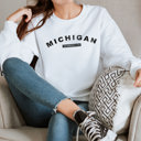 Small White  United States Name & Slogan Sweatshirt