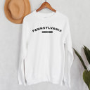 Small White  United States Name & Slogan Sweatshirt