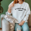 Small White  United States Name & Slogan Sweatshirt