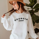 Small White  United States Name & Slogan Sweatshirt