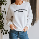 Medium White  United States Name & Slogan Sweatshirt