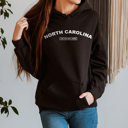 Small Black  United States Name & Slogan Hoodie