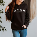 Small Black  United States Name & Slogan Hoodie