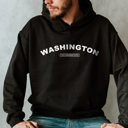 Large Black  United States Name & Slogan Hoodie