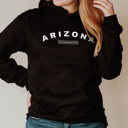 Large Black  United States Name & Slogan Hoodie