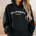 Large Black  United States Name & Slogan Hoodie