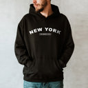 Large Black  United States Name & Slogan Hoodie