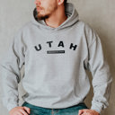 Small Sport Grey  United States Name & Slogan Hoodie