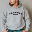 Medium Sport Grey  United States Name & Slogan Hoodie