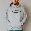 Large Sport Grey  United States Name & Slogan Hoodie