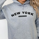 Large Sport Grey  United States Name & Slogan Hoodie