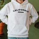 Small White  United States Name & Slogan Hoodie