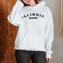 Large White  United States Name & Slogan Hoodie